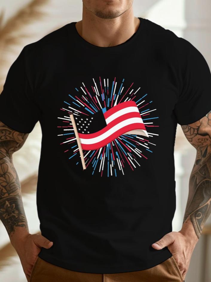 Vector American Independence Day Fitted Unisexs Tshirt Sweatwicking And Freedom Of Moveunisext Tshirt