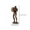 Weightlifter Figure Cold-Cast Bronze Statue Athletic for Weightlifters, Athletes