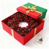 Christmas Kitchen Cabinet Wreaths With Plaid Bow Ribbon Hanging Cabinet Doors Wreaths Decorative For Kitchen Window Outdoor Indoor Holiday Decor