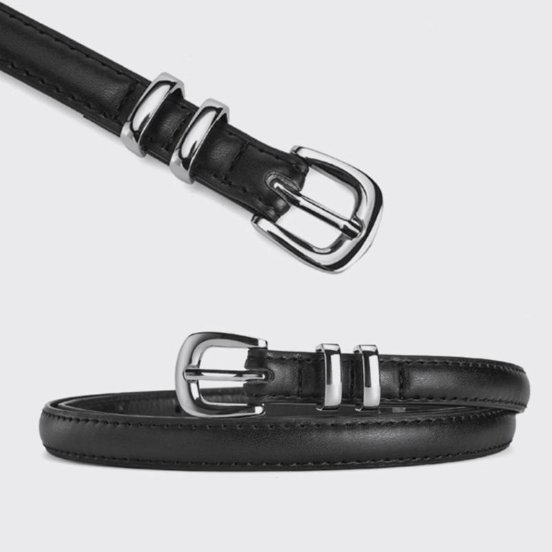 PU Waist Belts with Universal Design Thin Adjustable Waist Belt Universal Woman Dresses Skirt Coat Slimming Waistband