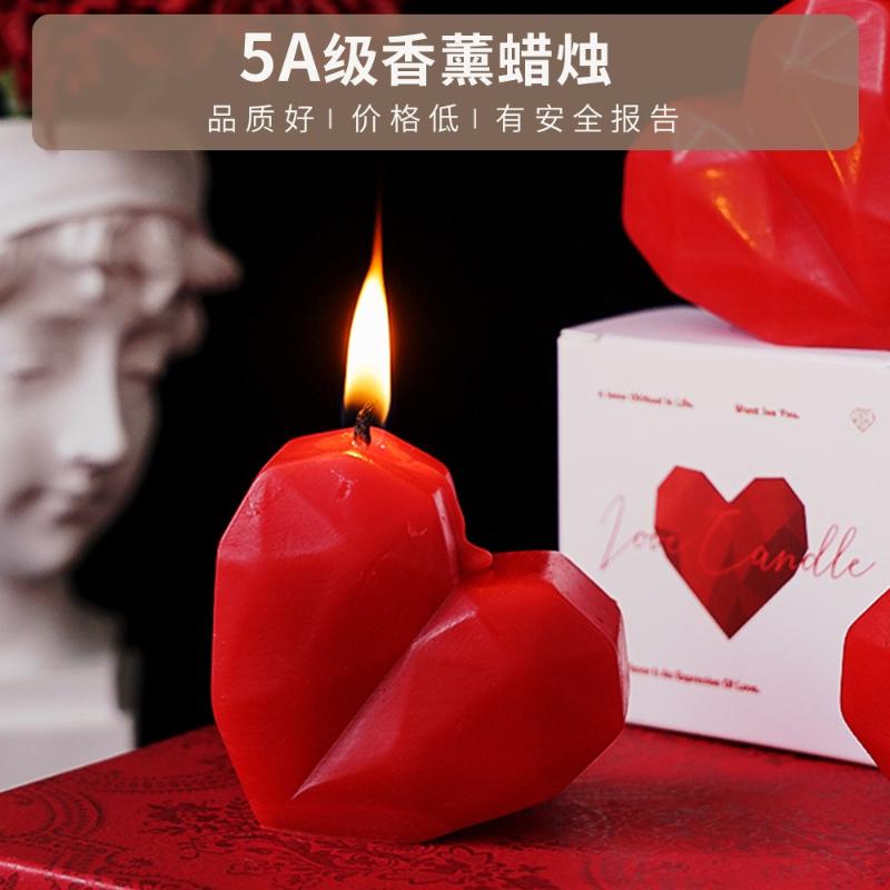Love Scented Candles, Birthday Gifts, Wedding Souvenirs, Handmade Heart-shaped Atmosphere Scented Candle Decorations