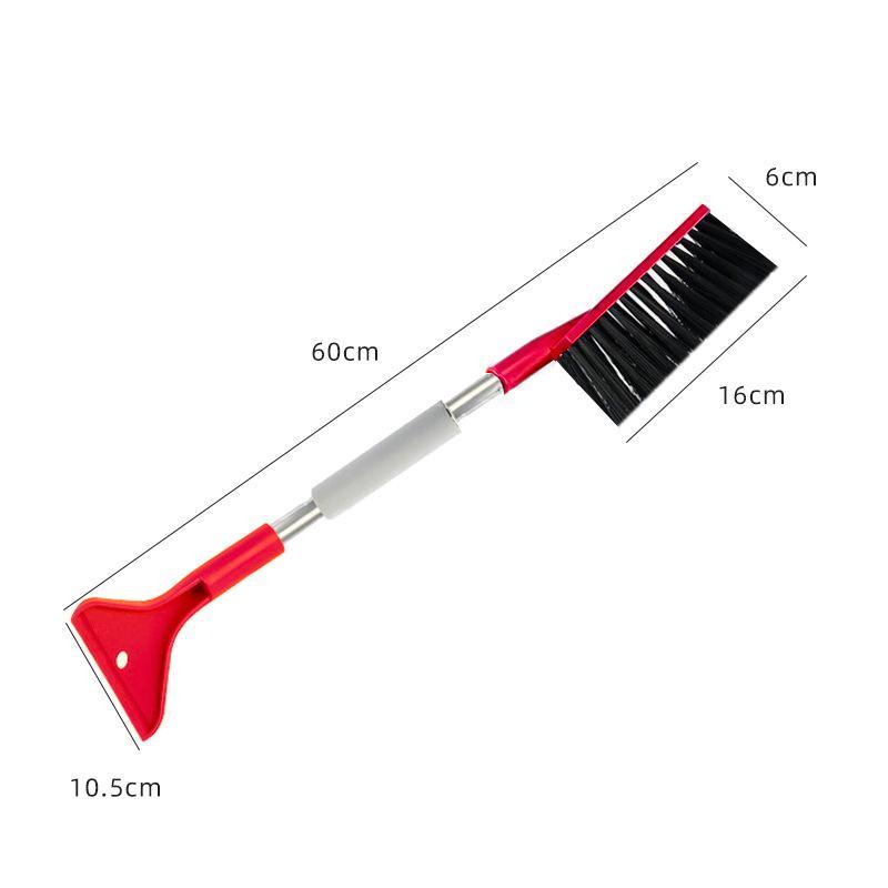 Double Head Car Snow Removal Shovel 2 In 1 Ice Scraper Snow Brush For Car Windshield Extra-Long Snow Shovel