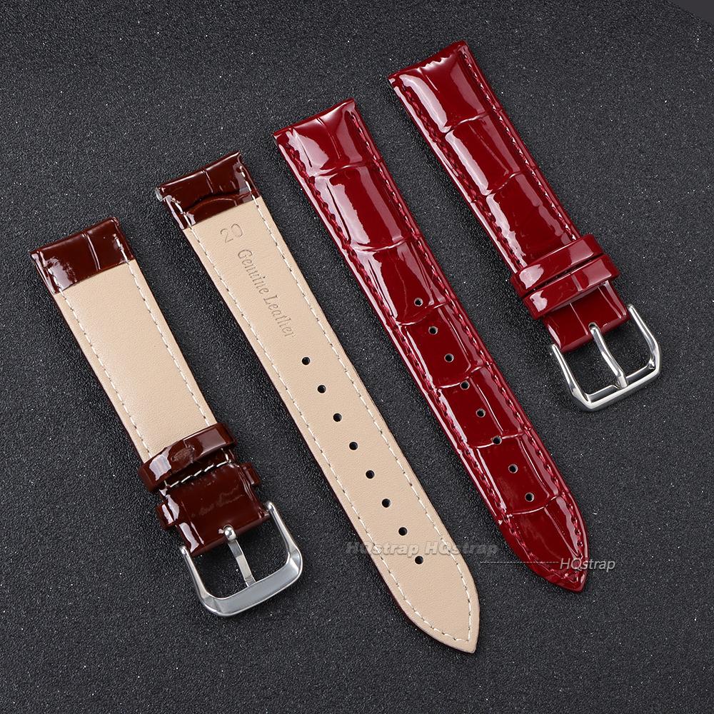 Genuine Calfskin Strap Slub Pattern Universal Watchband 12mm 14mm 16mm 18mm 19mm 20mm 21mm 22mm 24mm Women Men Watch Accessories