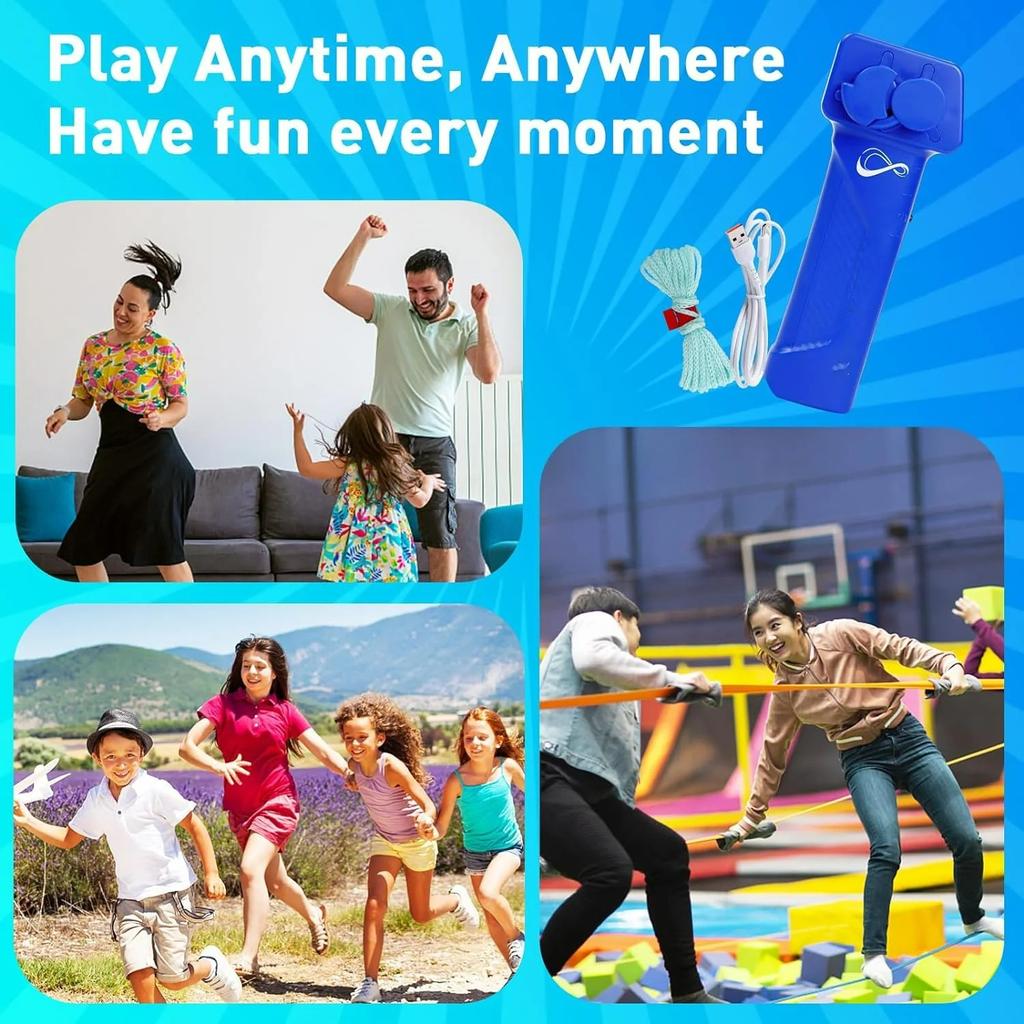 String Rope Launcher Fidget Toy Loop Rope Glow In The Dark USB Electric String Rope Launcher Handheld String Cool Toy Gift