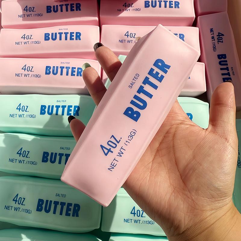 @Giocattolo Antistress Squishy a Forma di Burro Giocattolo Fidget Blocco da Costruzione Riempimento Nessun Rimbalzo Giocattolo da Spremere per Adulti Sensoriale Sollievo dallo Stress Giocattolo Fidget