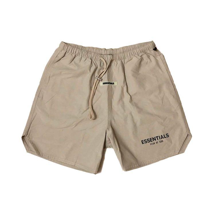 

Fear Of God Essentials Nylon Active Shorts Unisex Shorts Tan Brown FOG-FW19-75 S