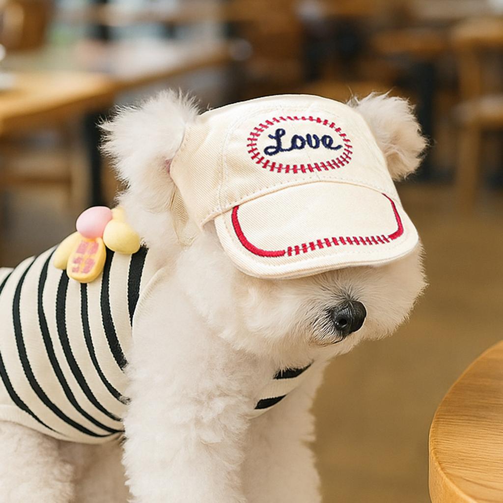 Dog Baseball Cap Dog Visor Hats Pet Sun Protection Hats Outdoor Sports Hats with Ear Holes Hats for Dog Sun Protection Visor Hat