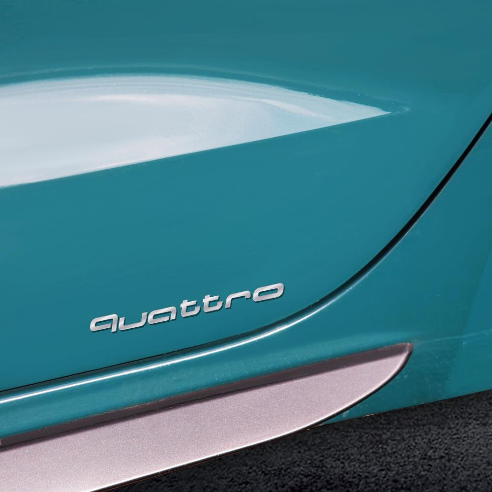 Autocollants Emblèmes de Lettres 3D Quattro pour Carrosserie Coffre Décoration Décalcomanie Pour sq Sline RS A4 B8 A3 8P A1 A2 A5 A6 C7 8V A7 Q1 Q3 Q5 Q7