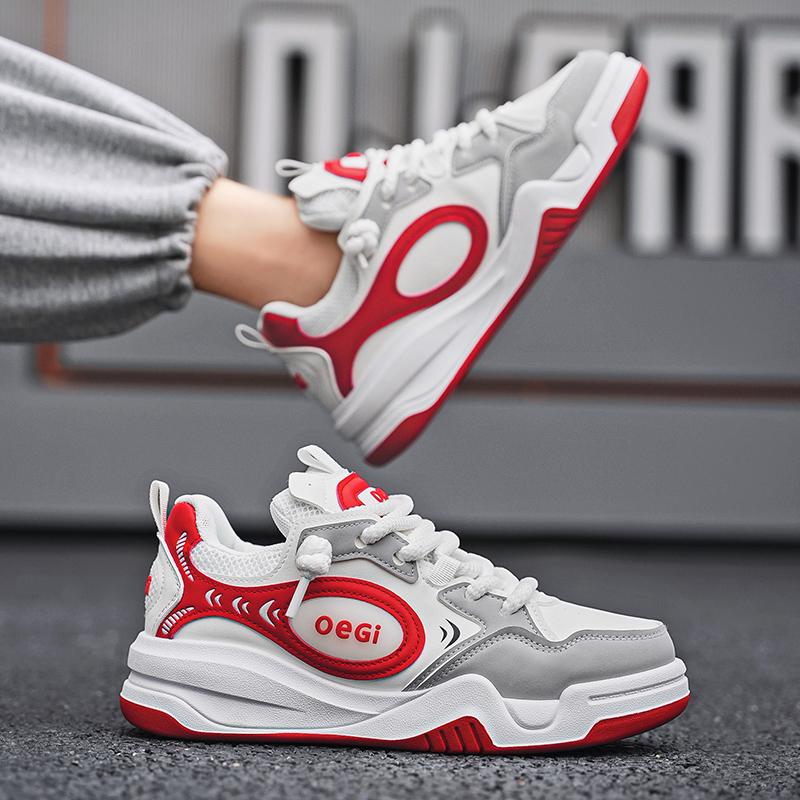 new sports and leisure non-slip board shoes male teenagers students niche thick soled bread shoes low top original