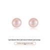 S999 Sterling Silver Freshwater Pearl Stud Earrings with Anti-Clogging Needle for Women.
