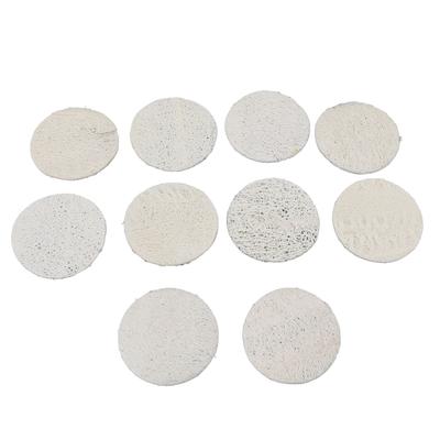 10 Stück Luffa Spülschwamm Starke Saugfähigkeit Wiederverwendbar Weicher Luffa Küchenschwamm Scheuerschwamm 6x6cm