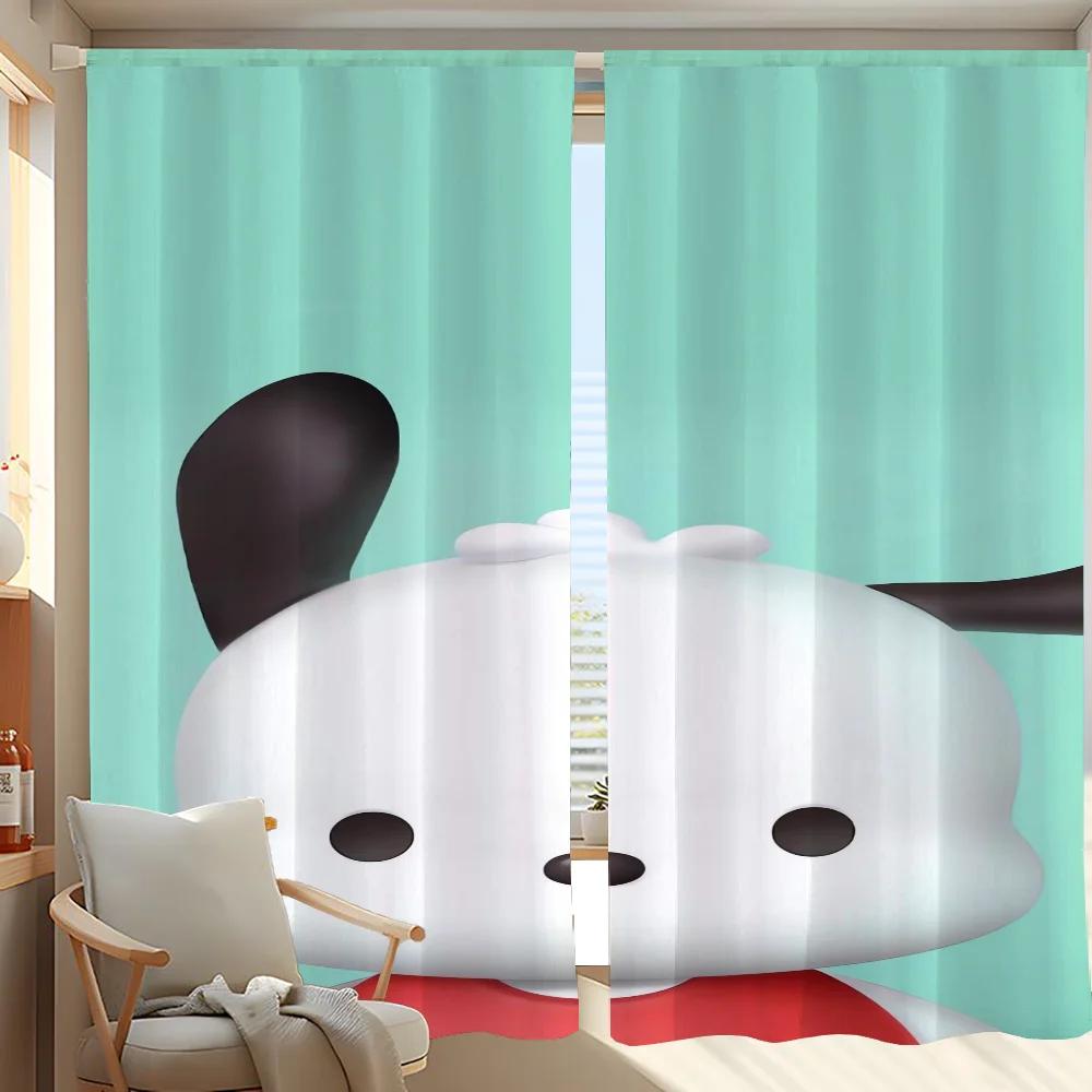 

Домашний интерьер Кухня Шторы для гостиной 2 шт. Плотные шторы Дверная штора S-sanrio-o Спальня Украшение Раздел W50xH70cmx2pcs-CL