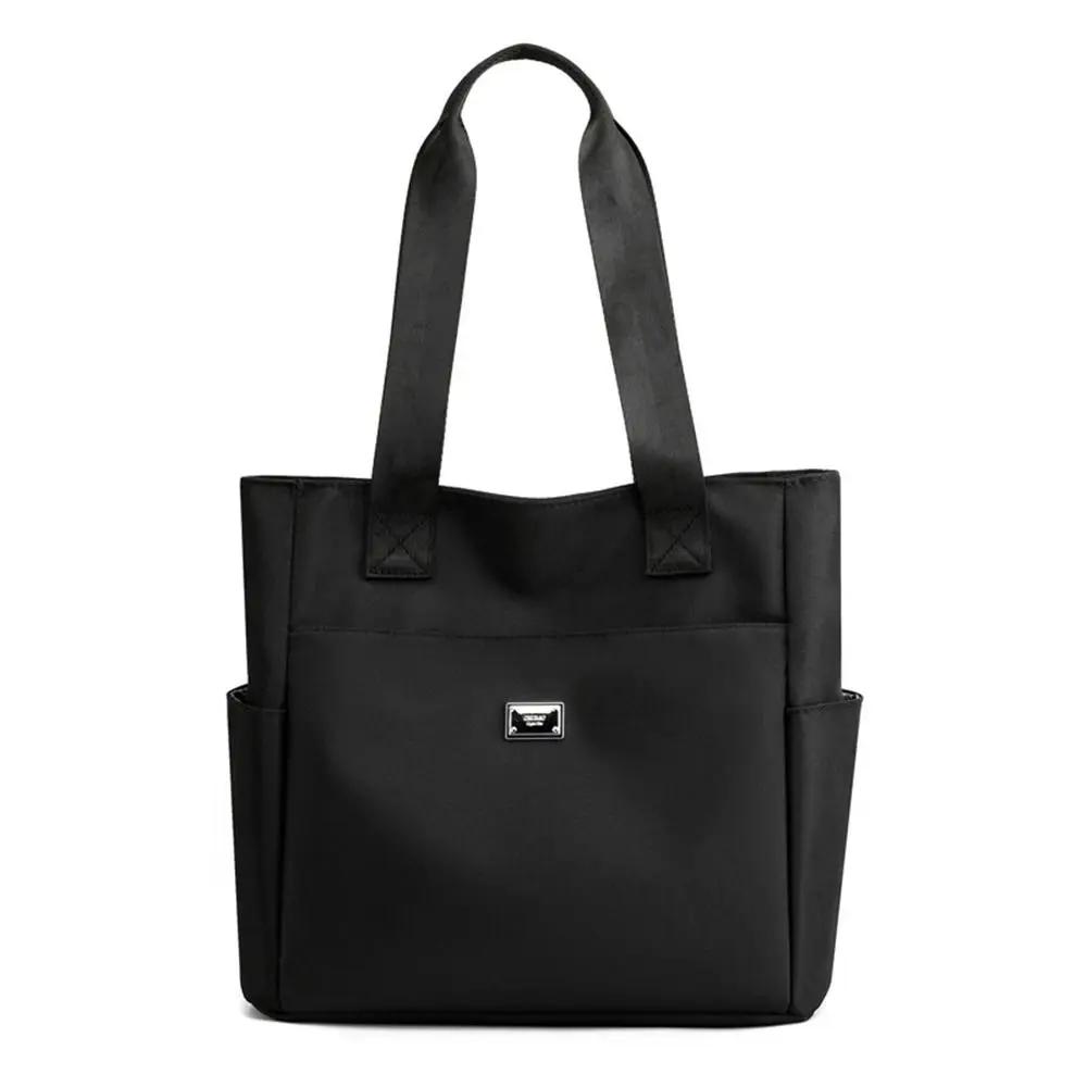 Large Capacity Handbag Shoulder Bag Lightweight Waterproof Nylon Shoulder Bag Tote Bags For Work School