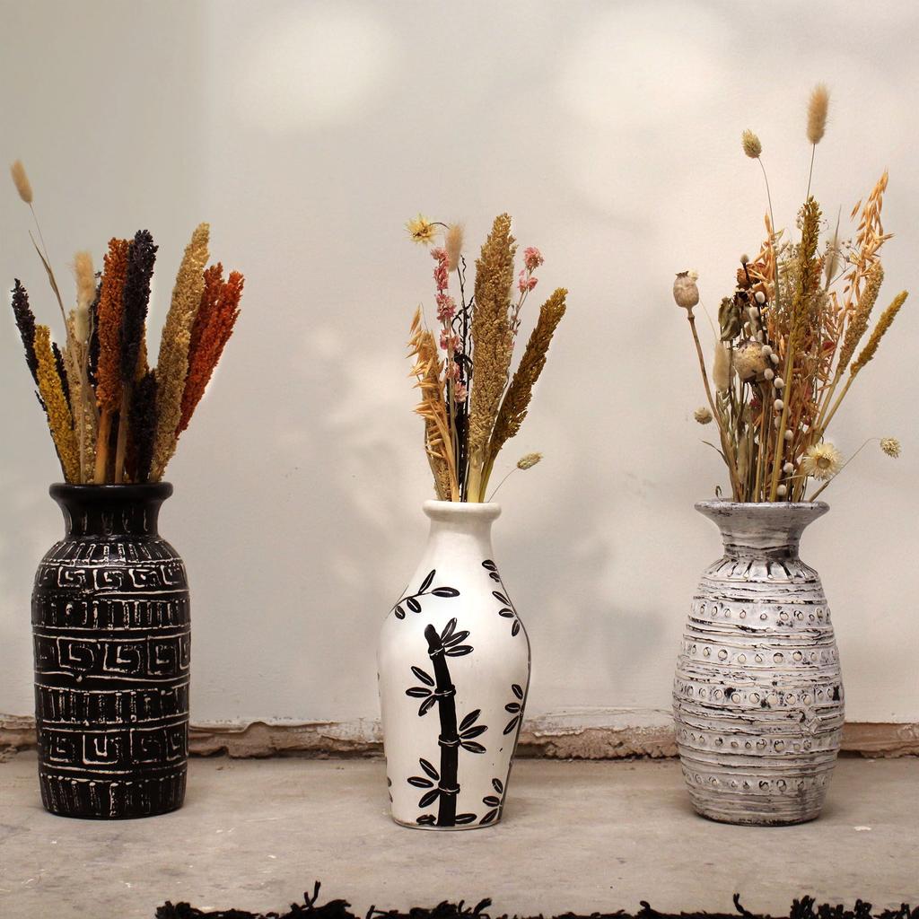Bamboo-Shaped Vase Natural