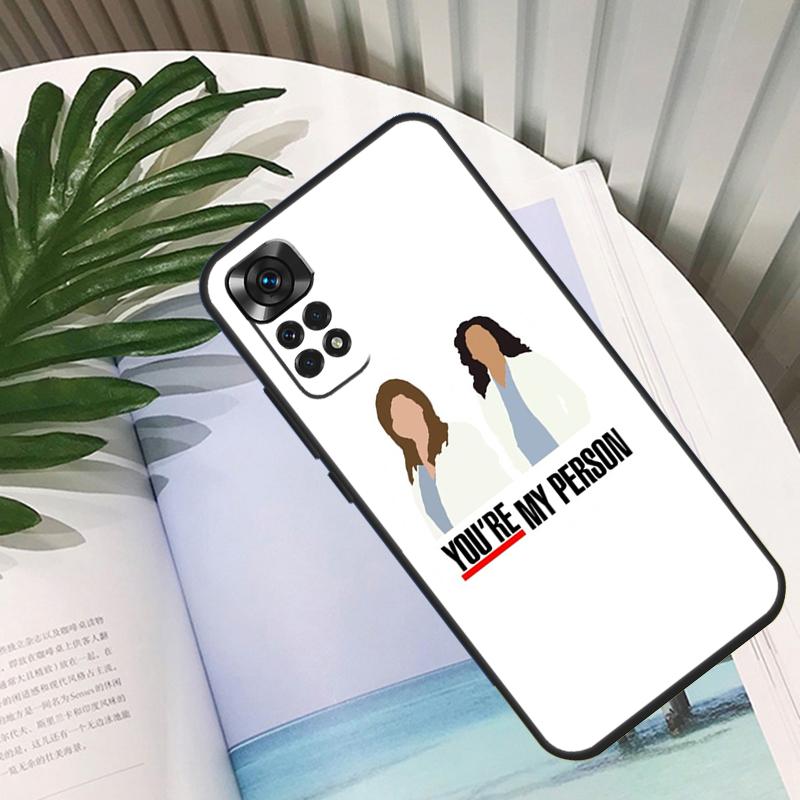 Greys Anatomy You Are My Person Funda For Xiaomi Redmi Note 14 13 10 11 12 15 Pro Plus Case For Redmi 15 13C 12C 10C 14C 15C