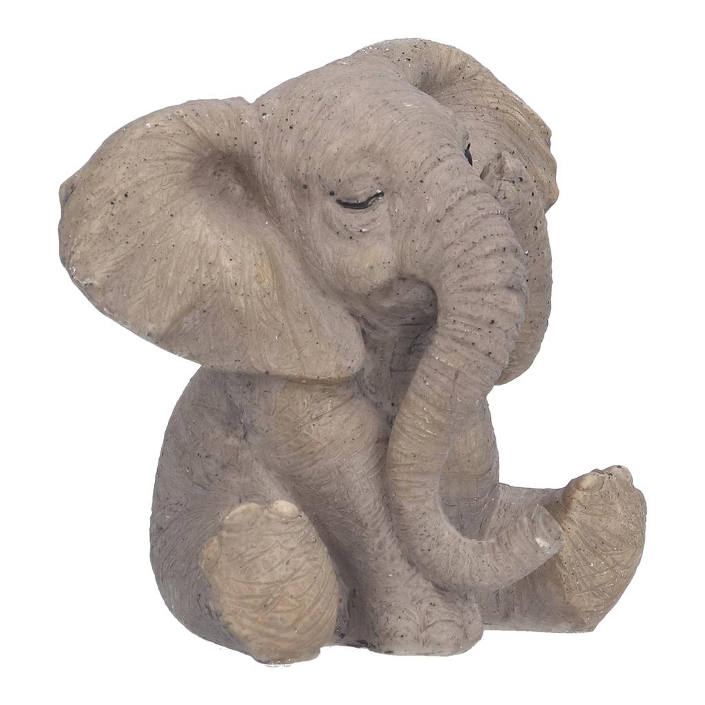 Resin Elephant Statue Crafts Cute Elephant Ornament Home Decoration for Living Room Bedroom