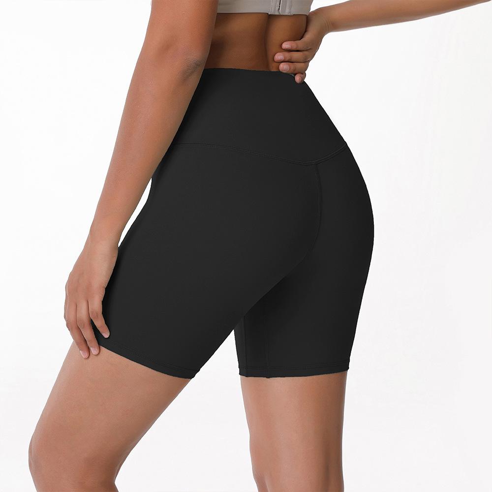 Women's High-Waist Quick-Dry Yoga Shorts - Breathable, Nude Feel, Perfect for Spring/Summer Fitness Activities