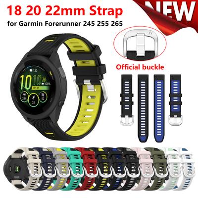 Für Garmin Forerunner 255 265 245 645 55 Strap 18 20 22mm Silikon Sport Armband Für Garmin Venu 2 2S SQ vivoactive 3 4 correa