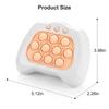 Quick Push Game Pop Up Fidget Bubbles Electronic Pop Light Game Anti-stress Toys for Adult Kid Sensory Toys Xmas Halloween Gifts