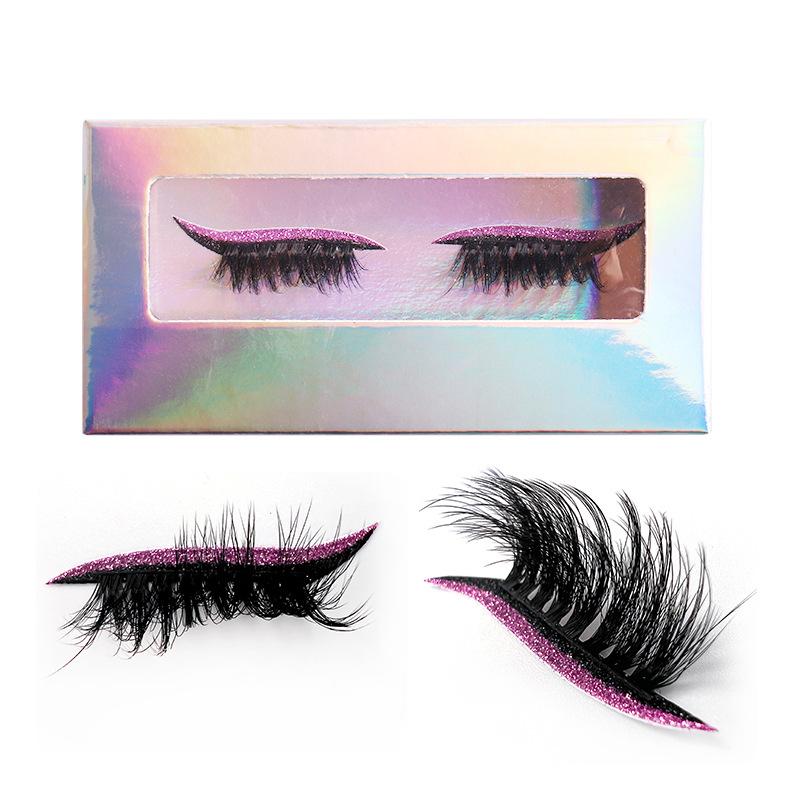 

Eye Shadow Eyelashes Self-adhesive False Eyelashes Makeup False Eyelash Clusters Stickers Girls Y10