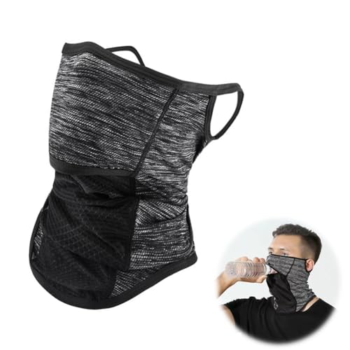 

[SHUNYI] Защитная маска для лица, Защита от ультрафиолета, Защита шеи, Летнее использование, Прохладное крепление на ушах, Воздухопроницаемость сетки, Защита от солнца, Впитывание пота, Быстрое высыхание,