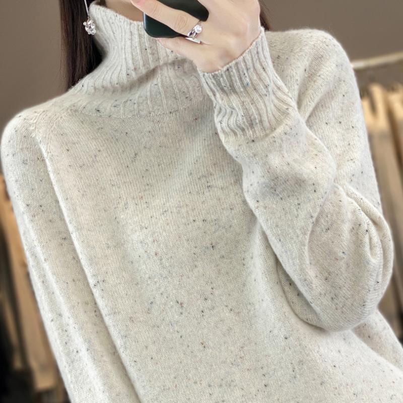 

Duplex Collar Ornamental Cardigan for Women In Autumn and Winter New Skin-friendly and Warm Knitted Sweater Loose and Versatile Base Shirt Top S