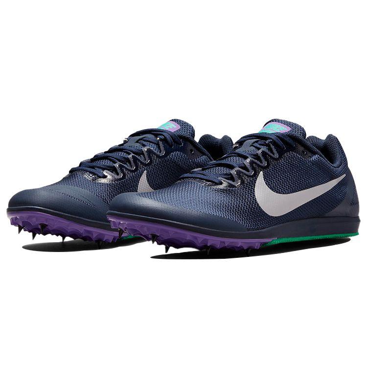 Nike Zoom Rival D 10 Obsidian Wild Berry Men Sneakers Blue Clear-Emerald Metallic-Silver 907566-406