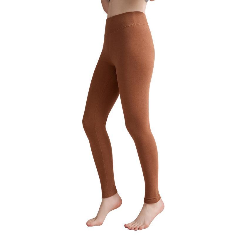 2024 Autumn/Winter High-Waist German Velvet Warm Leggings with Silk Protein and Thicker Insulation