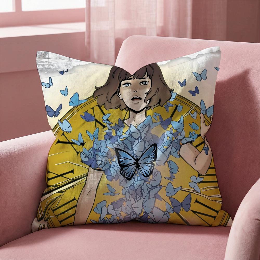 Life Is S-Strange Cushion Cover Multi-Scene Pillow Cover for Home & Car - Reversible, Soft & Durable for Daily Use
