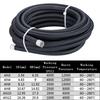10FT 3M Universal AN4/6/8/10 PTFE Fuel Line Kit Nylon Stainless Steel Braided PTFE Fuel Hose with 8pcs Hose End Fitting Adapters