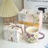 Birthday Gifts for Girls and Classmates, Hand-painted Flowers, Exquisite Ceramic Mugs, Practical Souvenirs, Gift Boxes