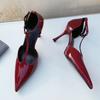 Fashion Luxury Women's High Heels Spring Autumn Brand Women Shoes Fashion Pointed Toe Ladies Elegant Hollow Out Sandal Zapatilla De Muje