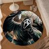 Ghostface Greetings Poster Round Rug for Livingroom,Bedroom, Palyroom, Chair Rug, Area rug, Circle Carpet, Large Size Fan Christmas gift