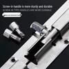 Enhanced Stainless Steel Anti-Theft Door Latch for Warehouse, Bathroom, and Wooden Doors - Surface Mounted Bolt.
