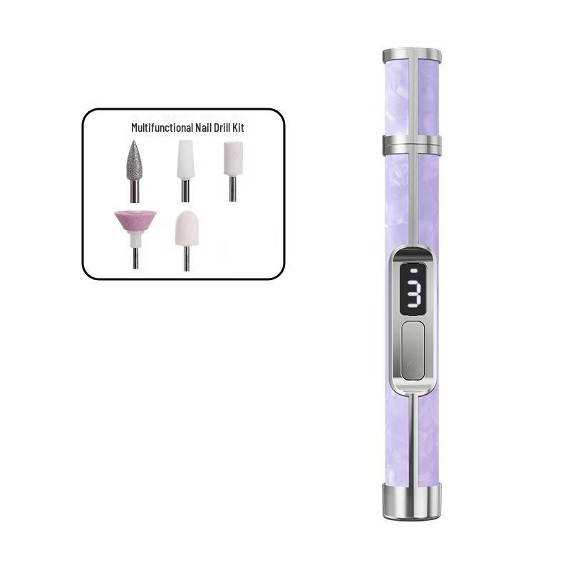 Portable Rechargeable Nail Grinder: Professional Manicure, Polishing, Dead Skin Removal, Nail Repair Tool Set.
