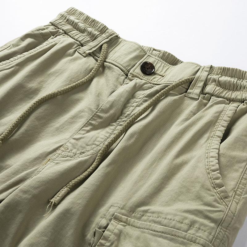 BAPAI New Pánské módní šortky Bavlna Ležérní Léto Pracovní Combat Kalhoty Klasické krátké oversized cargo kalhoty