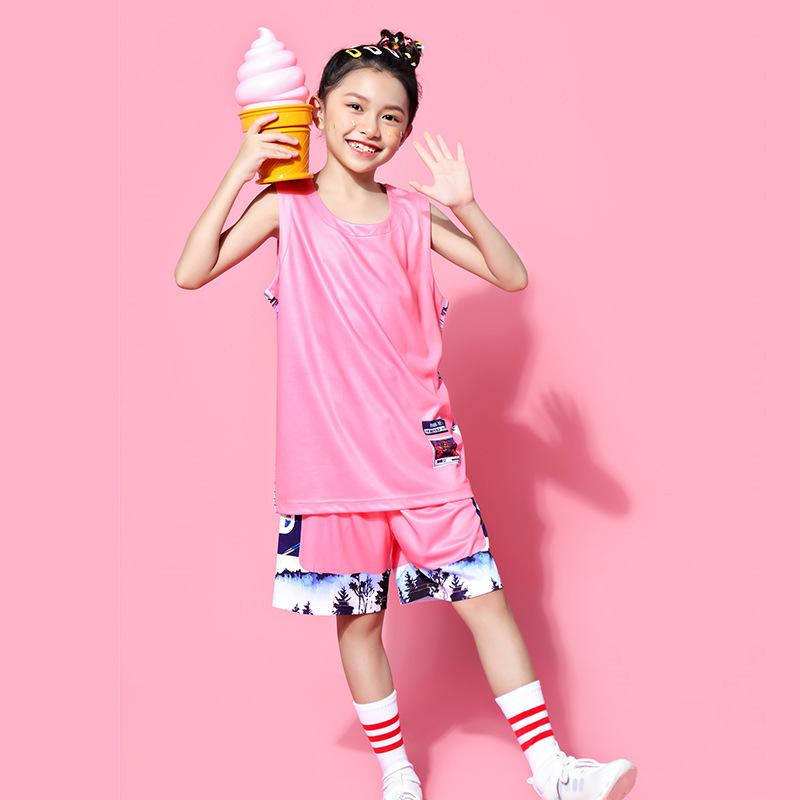 Children's and Students' Basketball Uniforms Printed Number Team Training Uniforms Sports Suits Summer Breathable Men's and Women's Table Tennis 