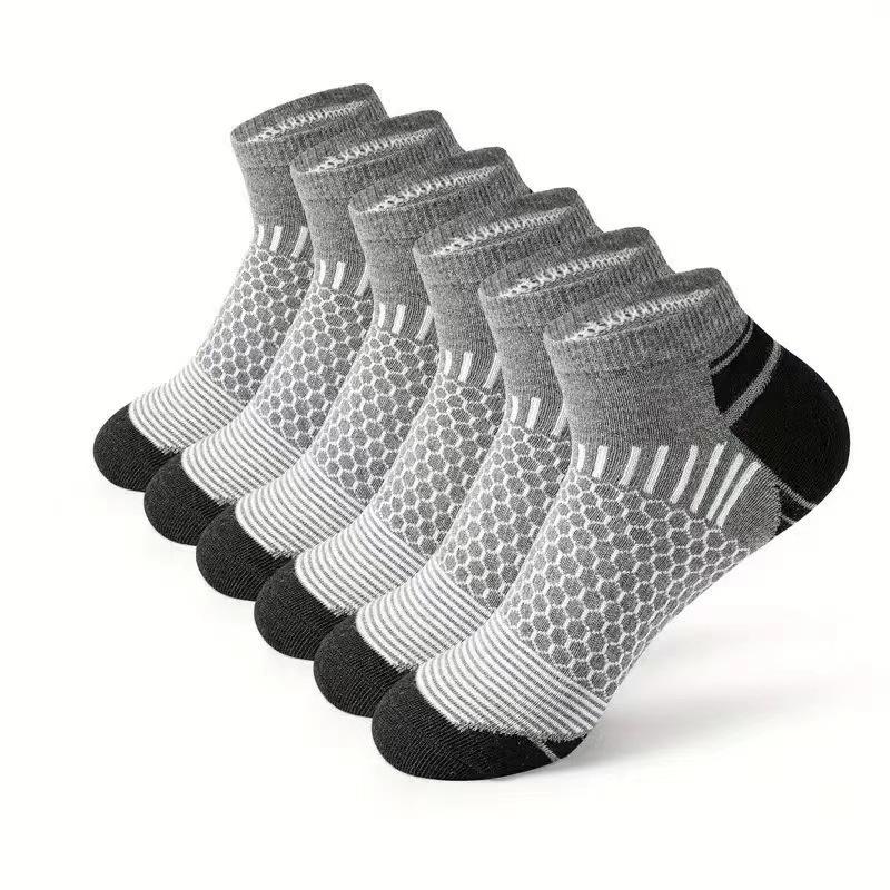 1 Pairs Mens Short Sports Socks Four Season For Running Breathable Casual Soft Comfortable Polyester Sports Socks
