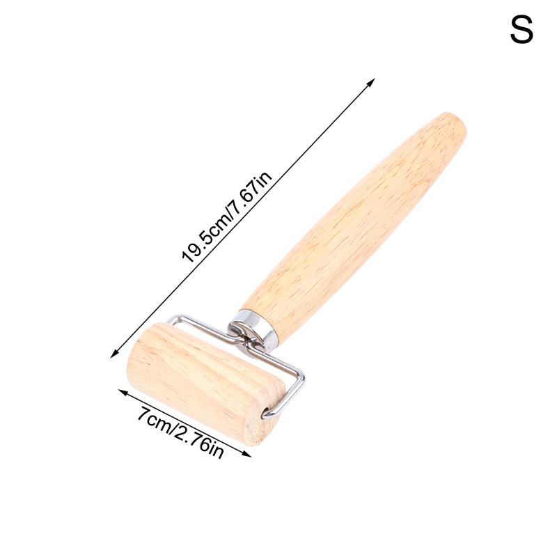 Dough Roller Roller Stick Supplies With Handle Rolling Pin Nonstick Wooden Baking Kitchen Utensils Pizza Pie Crust Cookie Roller S