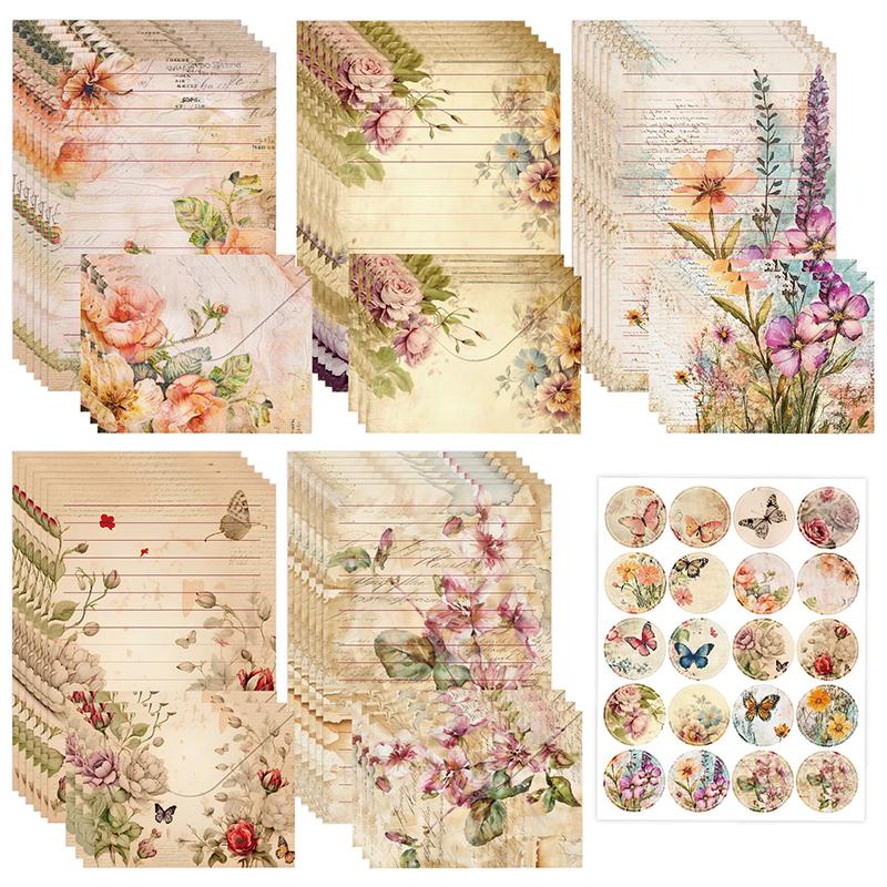 

Набор акварельной писчей бумаги и конвертов 30 шт. Красочная писчая бумага с 15 шт. конвертов. Красивая акварель