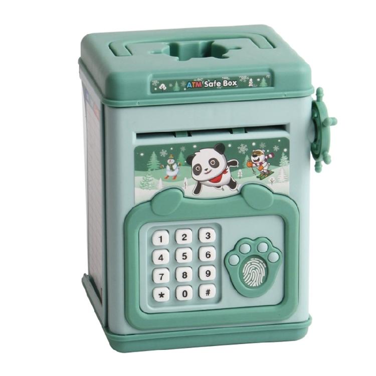 Kids Cash Box Children Fingerprint and Password Coin Box for Developing Intelligent Saving Habits