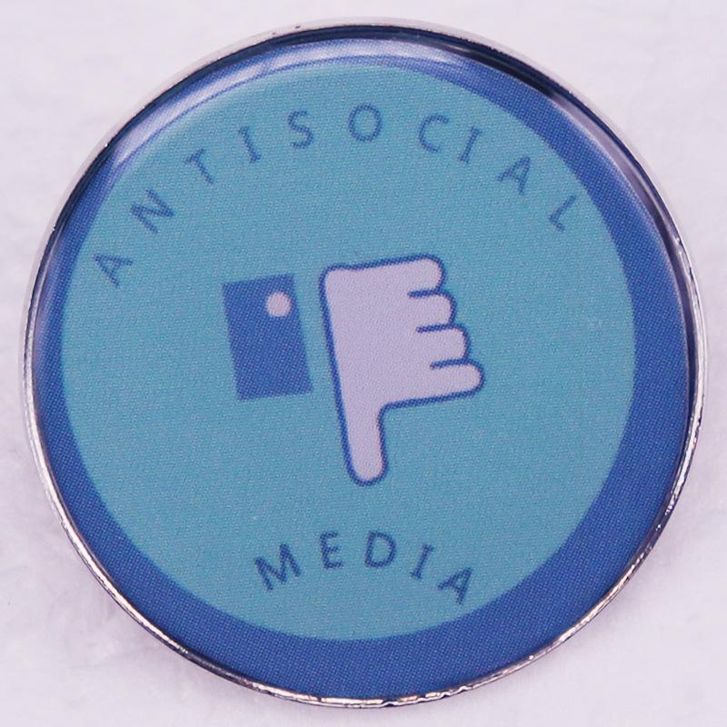 Revised Product Name: Bad Media Lapel Pin