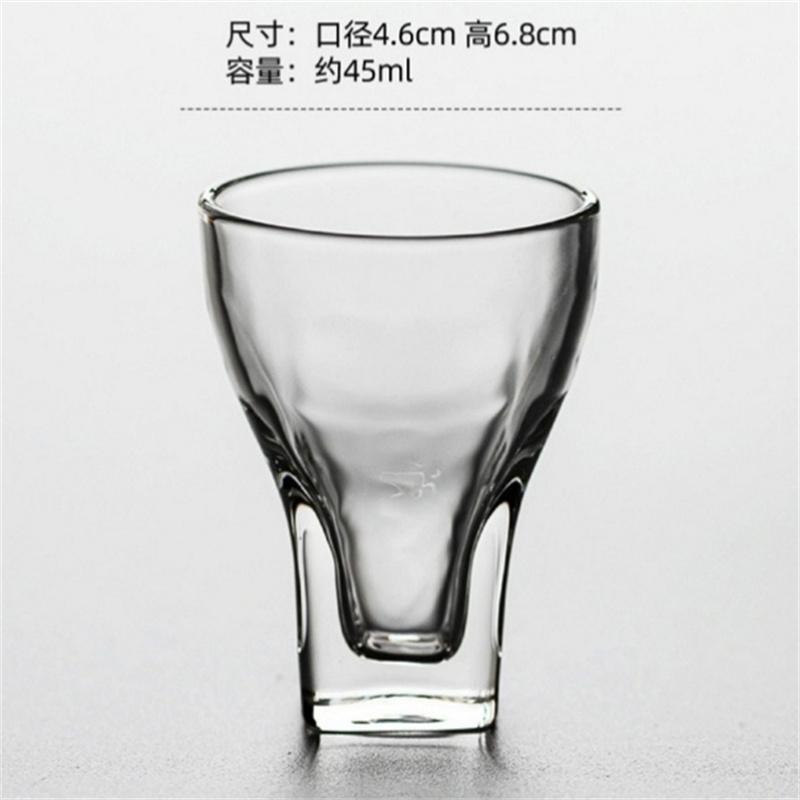 Japanese Style Small Capacity 45ml Glass Tea Cup Kungfu Tea Set Small Drink Kungfu Tea Teacup Sake Glass Spirits Cup 45ml