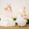 Yousheng Christmas Pendant Rabbit Angel Doll Wearing Mesh Yarn Dress Decorative Ornament Christmas Celebration Decor