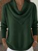 2025 Women's Autumn/Winter Solid Color Long Sleeve Sweater