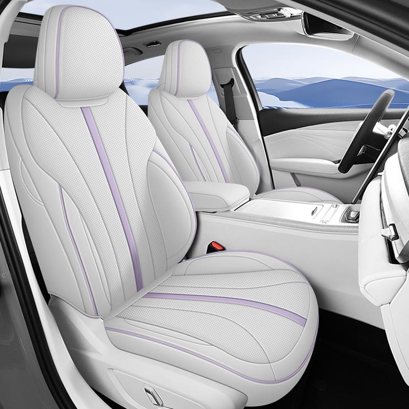 Xingrui L Full Leather Car Seat Cushion for Five-Seat Vehicles - New Model for All Seasons