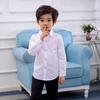 2025 Boys' Long Sleeve Solid Color Shirt - Small Suit Style