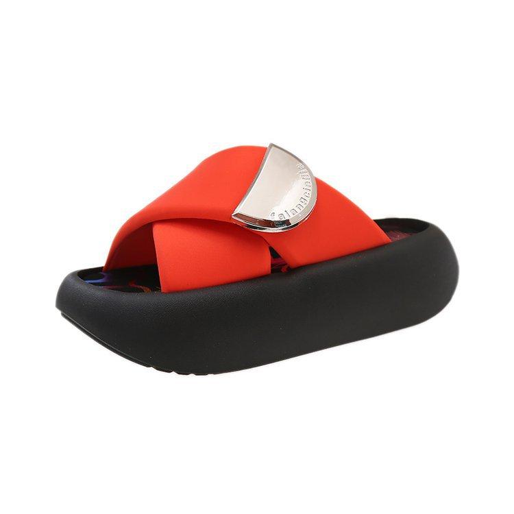 Fashion Platform thick-soled sandals for women for summer outdoor wear, high-end 2025 new styles with skirts for going out on the beach