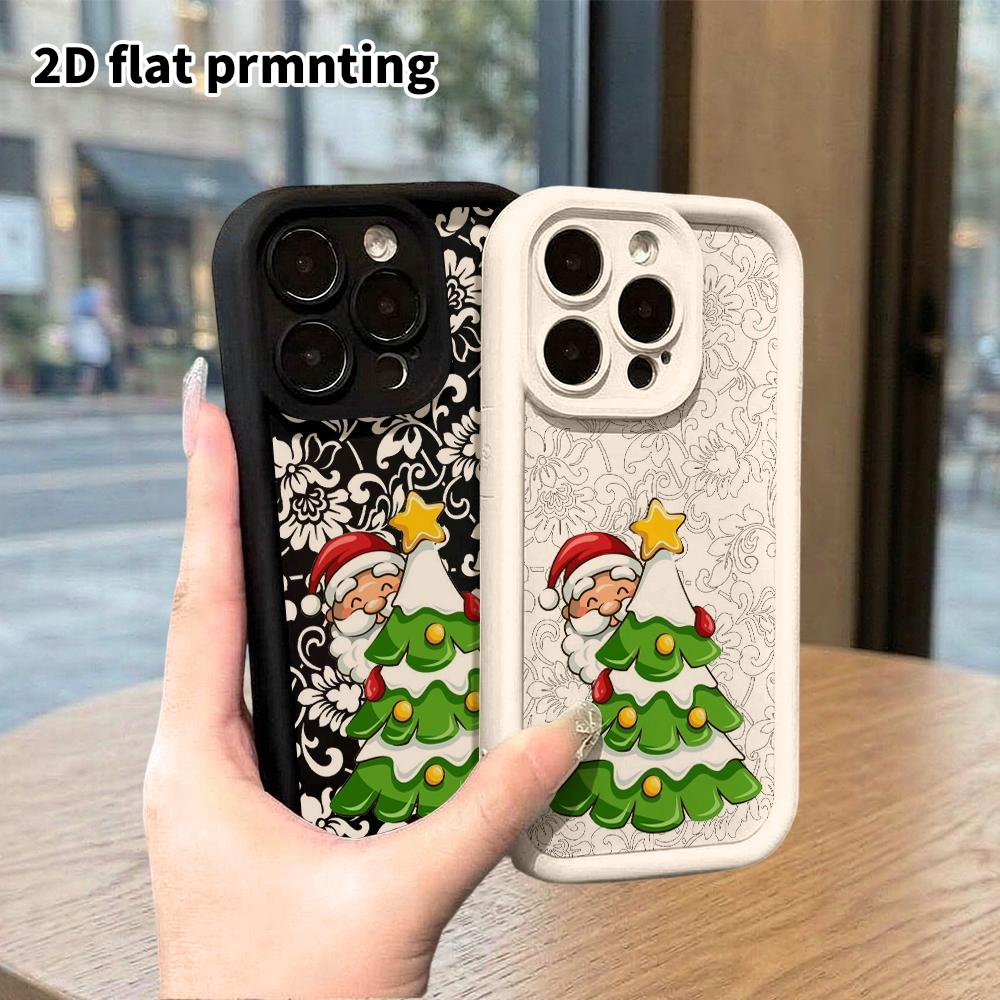 Phone Case: 2D Flat Design Suitable for iPhone 18 17 16 15 14 13 Pro Protective Case, Unisex, Christmas Holiday, Christmas and Halloween Gift