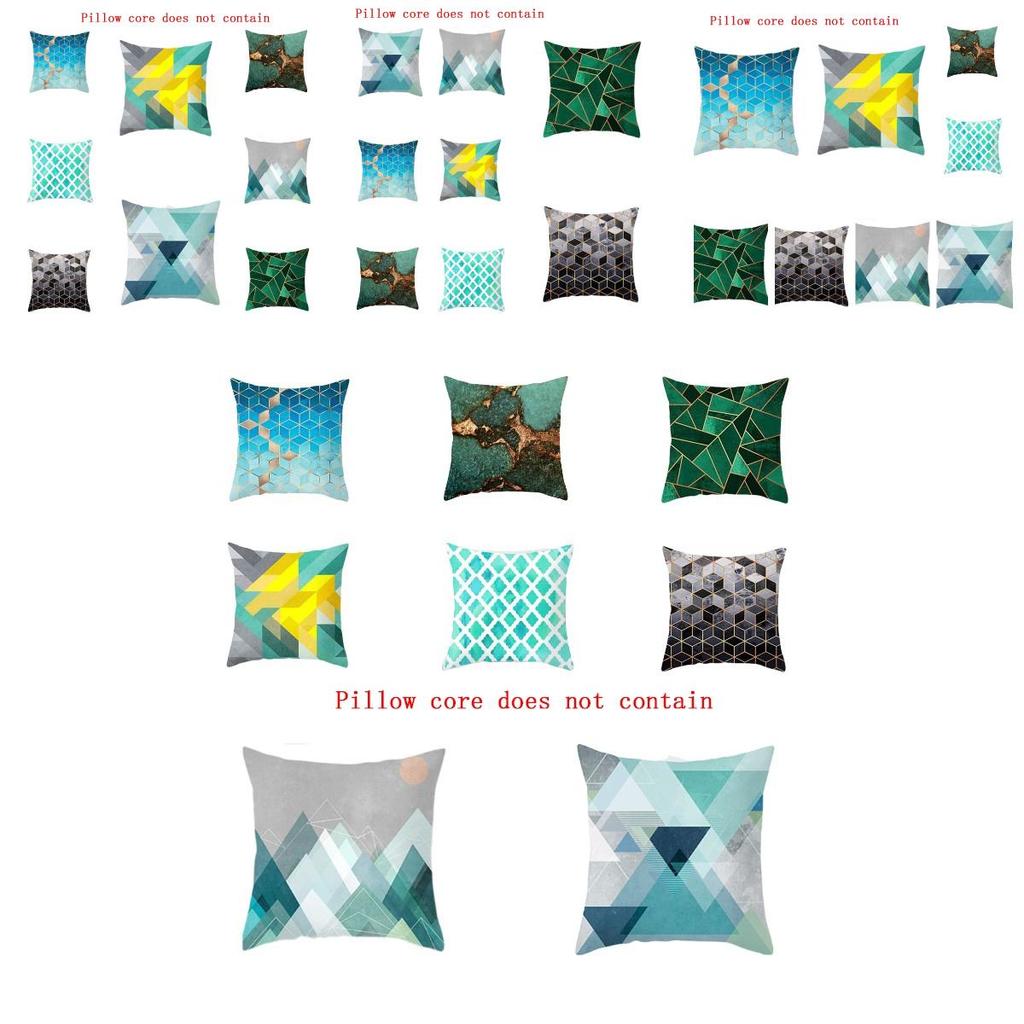 Drd28 Series Pillowcase Featuring Nordic Style And Geometric Grid Pattern Various Sizes Available